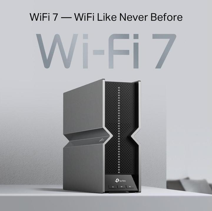 Actual product image TP-Link BE19000 TRI-BAND WI-FI 7 RANGE EXTENDER SPEED: 1376 MBPS AT 2.4 (5760 Mbit/s, 1376 Mbit/s)