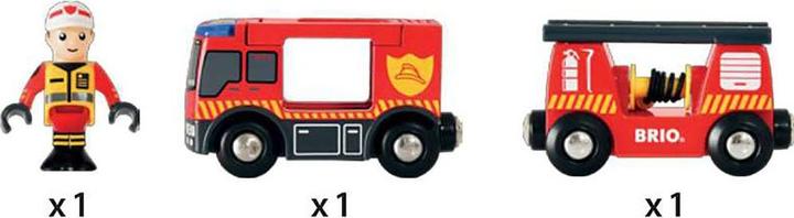 Produktbild Brio Feuerwehr Leiterfahrzeug mit L&S