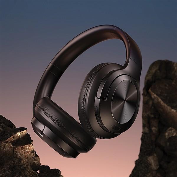 Produktbild Usams Słuchawki nauszne Bluetooth 5.3 US-YH Series czarny/black TDLYEJYS01 (USAMS-YH21) (ANC, 70 h, Kabelgebunden)