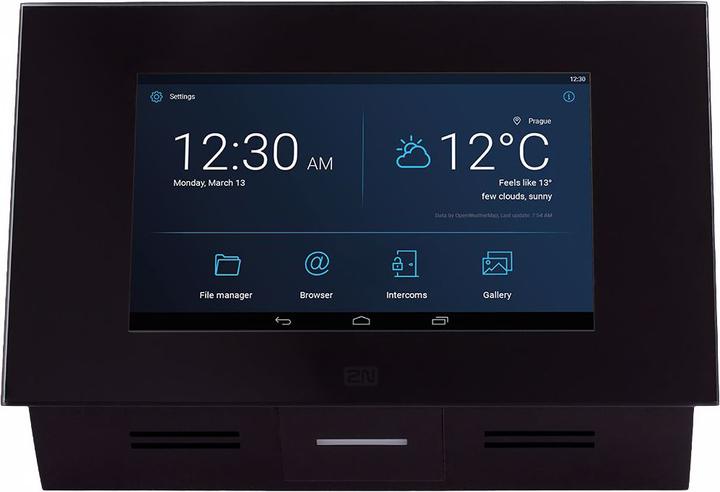 Actual product image 2N Indoor Intercom Indoor Touch 2.0 PoE Black (Ethernet)