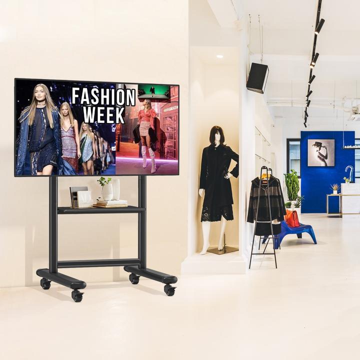 Actual product image Techly Floor Stand Trolley LCD/LED/Plasma TV 60-86" (Ground, 86", 68 kg)