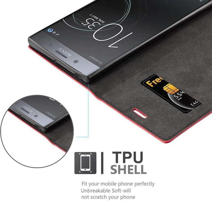 Actual product image Cadorabo Book Invisible Magnet Cover (Sony Xperia XZ1 Compact)