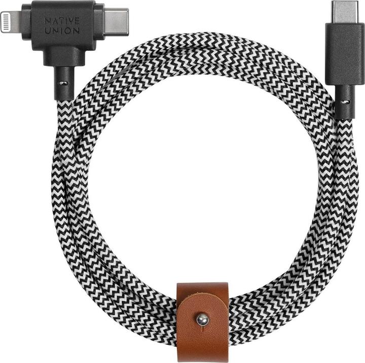 Native Union Ladekabel schwarz/klein gemustert (1.50 m, USB 3.0)