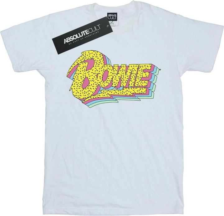 Immagine prodotto David Bowie Moonlight 90s Logo Maglietta Ragazze (116)