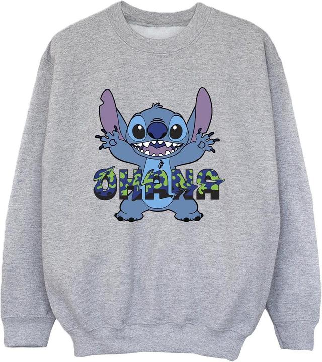 Immagine prodotto Disney Lilo And Stitch Ohana Blue Glitch Felpa Ragazzi (140, 146)