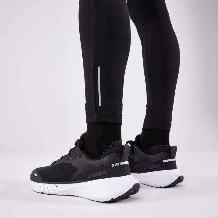 Actual product image Kalenji Men's long running tights - Run 100 Warm black (W32/L33)