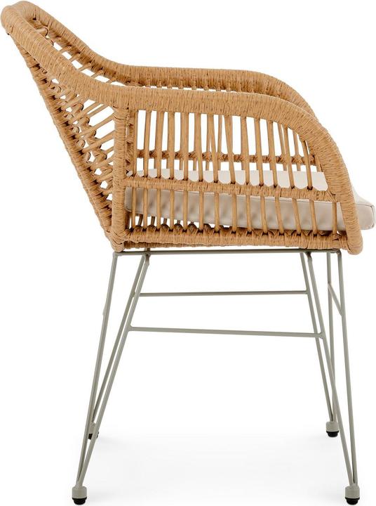 Produktbild IDIMEX Gartenstuhl PARAMO aus Polyrattan – Natur/Beige