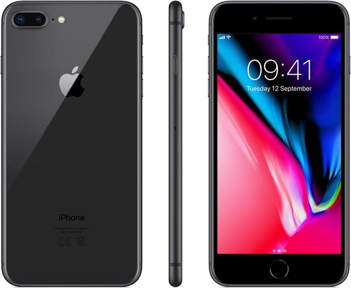 Produktbild Apple iPhone 8 Plus (256 GB, Space Gray, 5.50", Single SIM, 12 Mpx, 4G)