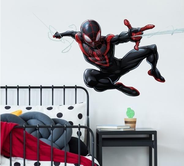 Actual product image Roommates Spider-Man Miles Morales Peel And Stick Giant Wall Decals