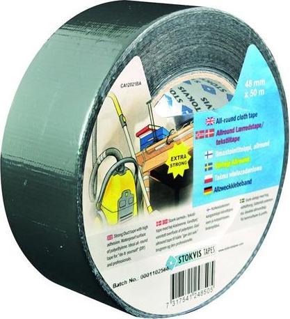 Stokvis Tapes Laerredstape 48mm x 50m sort