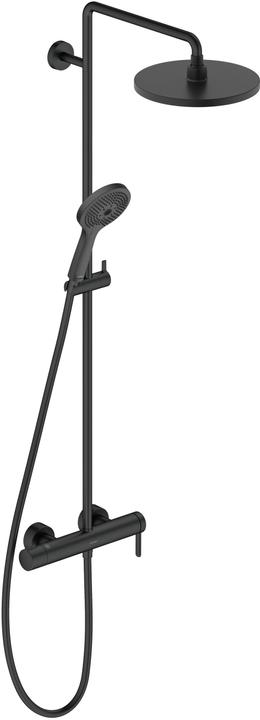 Duravit Duschsystem C.1 mit Einhebel-Brausemischer schwarz matt