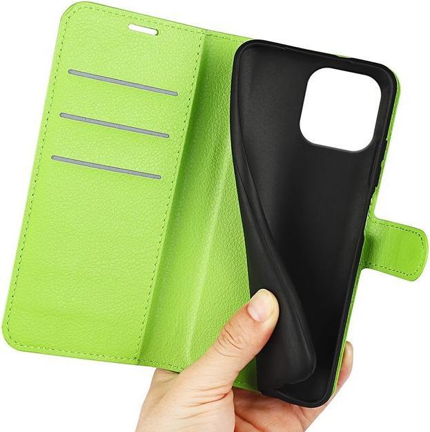 Actual product image MU Classic Litchi Leather Bookcover Series (Apple iPhone 16 Pro Max)