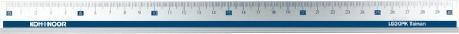 Actual product image Koh-i-Noor LG30PK Ruler Desk ruler 34 cm Aluminium, Blue 1 piece(s) (340 mm)
