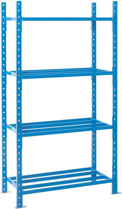 Actual product image Manorga Heavy-duty boltless shelving bays with tubular mesh shelves