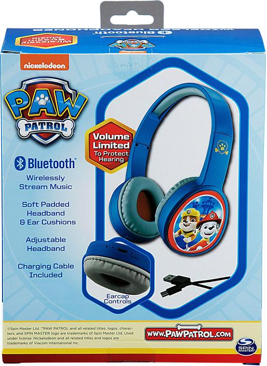 Actual product image eKids Paw Petrol Headphones Bluetooth /red