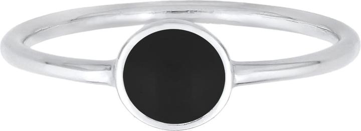 Actual product image Elli Ring Solitaire Stacking Ring Enamel 925 Silver (58, 925 Silver)
