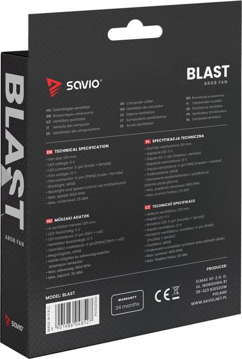 Immagine prodotto Savio Blast (120 mm, 1 x)