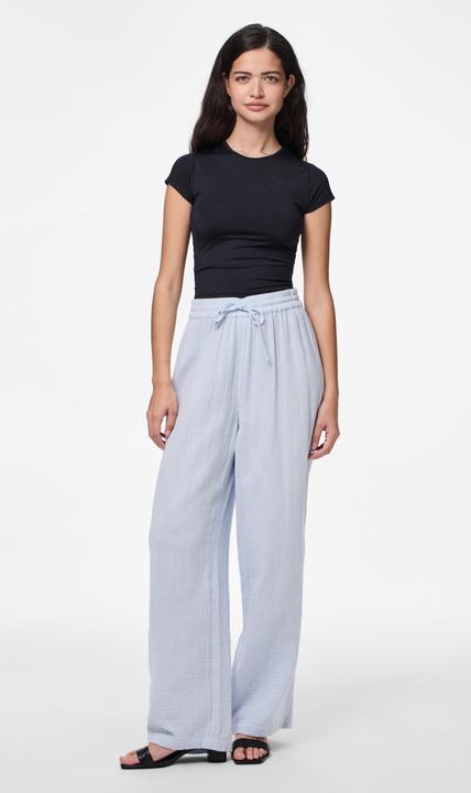 Actual product image Pieces PCSASTINA HW Musselin Hose mit weitem Bein (L)
