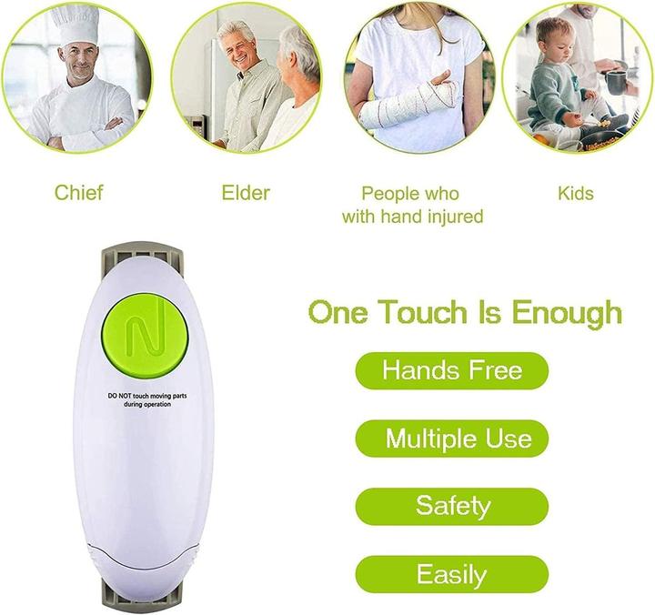Produktbild König Design Dosenöffner Elektrisch Touch Konservenöffner Automatisch Glasöffner Arthritis