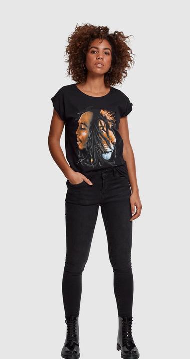 Produktbild Merchcode Ladies Bob Marley Lion Face Tee (XL)