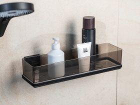 Actual product image Wenko Vacuum-Loc® Maxiablage Mod. Quadro Schwarz Befestigen ohne Bohren