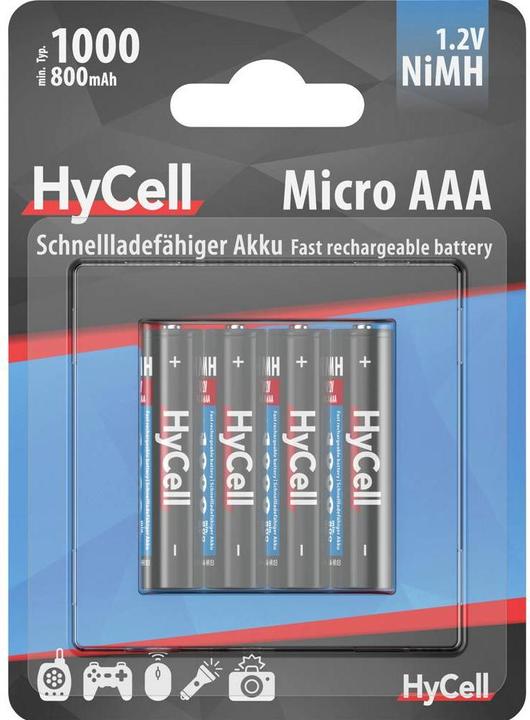 Image du produit HyCell Pile Micro AAA (4 pcs, AAA, 800 mAh)