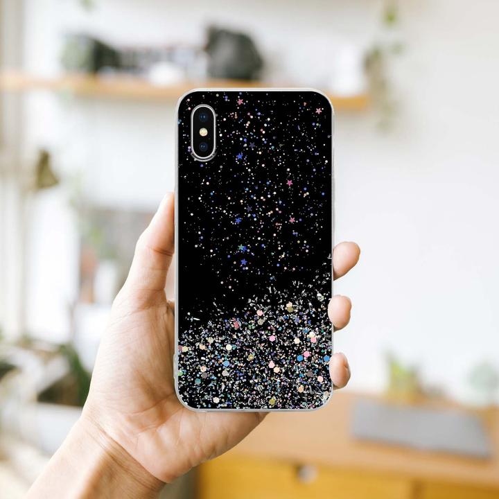 Image du produit Cadorabo Couverture TPU paillettes scintillantes (Apple iPhone XS Max)