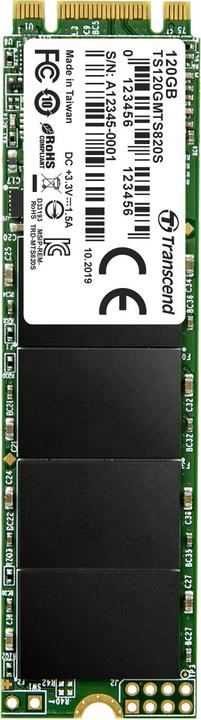 Actual product image Transcend Mts820s (120 GB, M.2 2280)