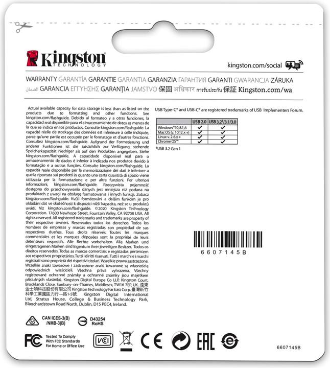 Produktbild Kingston DataTraveler microDuo 3C (64 GB, USB-C, USB 3.2)