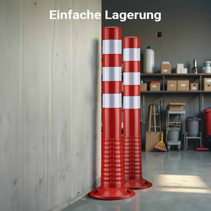 Actual product image Wiltec 2x barrier posts Ø20x75cm barrier post mobile barrier bollard flexible