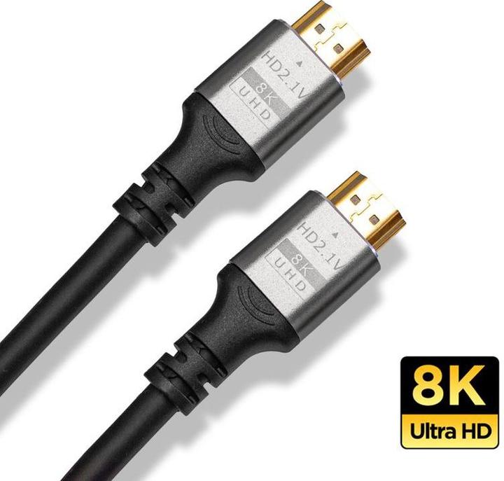Produktbild Hermex HDMI zu HDMI Kabel 1m 8K UHD High Speed HDMI Anschlusskabel (1 m, HDMI)