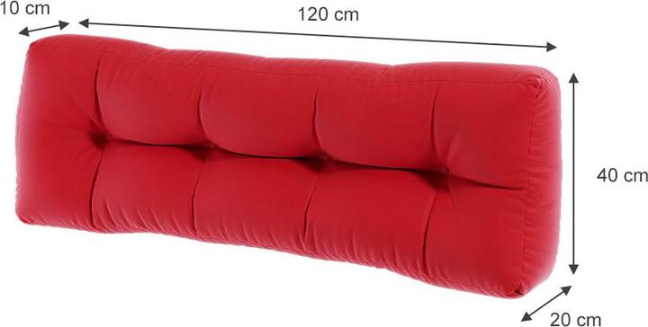 Produktbild Vicco Palettenkissen Flocken (120 x 40 x 20 cm)