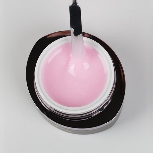 BrillBird Next Level Builder Gel - Shimmer Blush 15ml (Shimmer Blush, Gel-Effekt Nagellack)