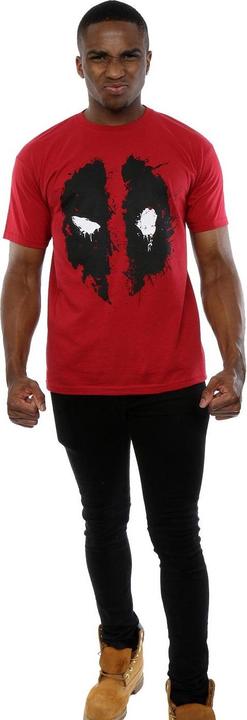 Actual product image Deadpool Mens Splat Face Cotton T-Shirt (XL)