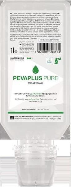 Produktbild Pevacare Handreinigung Pevaplus PURE 1 l unparfümiert Softflasche PAUL VOORMANN (Flüssigseife, 1000 ml)
