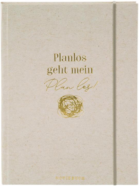 Goldbuch Carnet de notes Planlos geht mein Plan los A5, Dot, Grau (A5, Pointillés)