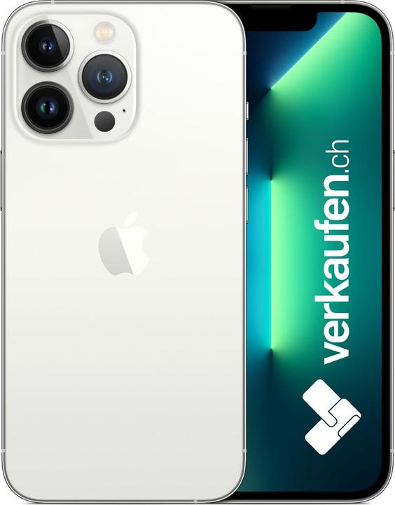 Produktbild verkaufen.ch iPhone 13 Pro (128 GB, Silber, 6.10", 12 Mpx, SIM + eSIM, B / Sehr gut)