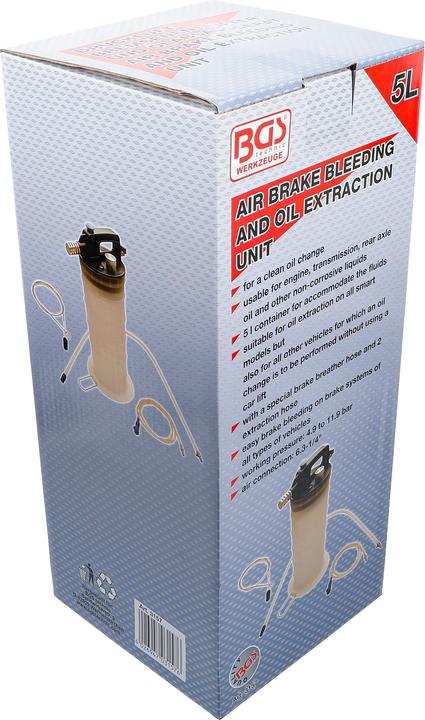 Image du produit BGS Purgeur de frein et vidangeur par aspiration d’huile