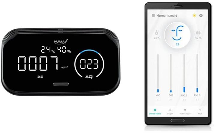 Produktbild Humatech Luftgütemonitor Huma-i HI-300 Schwarz