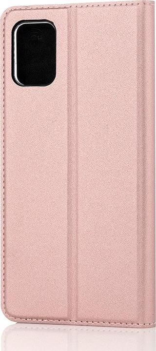 Actual product image Wave BookCase -suojakotelo, Samsung Galaxy A51, ruusukulta (Samsung Galaxy A51)