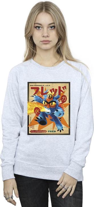 Image du produit Disney - Sweat BIG HERO BAYMAX FRED NEWSPAPER - Femme (M)