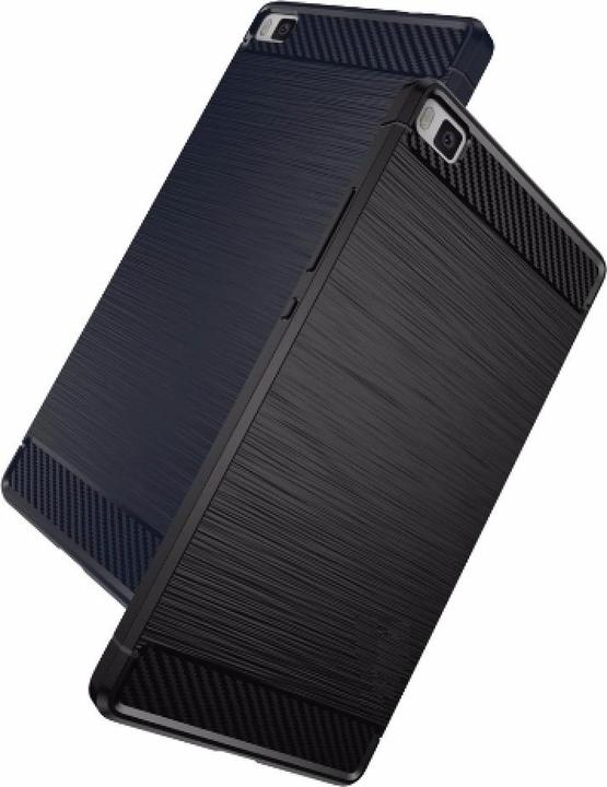 Produktbild Screenguard Huawei P8 Hülle Carbon Brushed Soft TPU (Huawei P8)