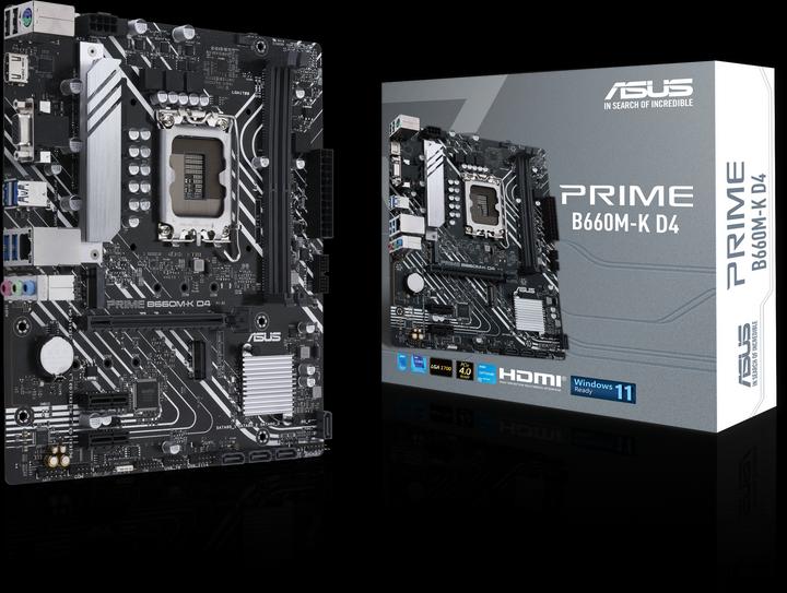 Produktbild ASUS Mainboard||Intel B660|LGA1700|MicroATX|Speicher DDR4 (LGA 1700, Intel B660, mATX)