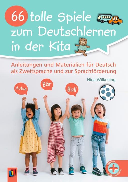 Produktbild 66 tolle Spiele zum Deutschlernen in der Kita (Deutsch, Nina Wilkening, 2024)