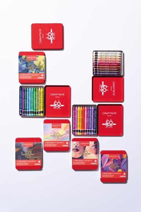 Produktbild Caran d'Ache Neocolor II watersoluble Wax Special Edition in Metallschachtel (Mehrfarbig, 10 x)