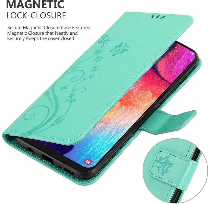 Immagine prodotto Cadorabo Copertina del libro a fiori (Samsung Galaxy A50, Samsung Galaxy A30s, Samsung Galaxy A50s)