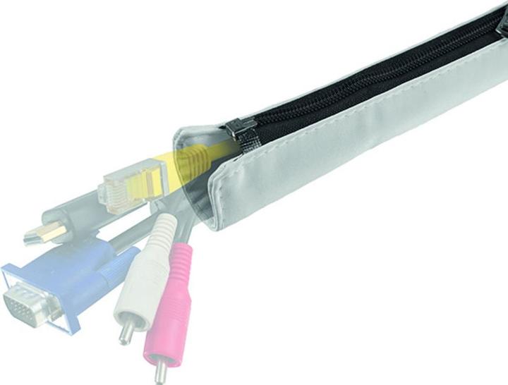 Immagine prodotto OK-Line Canalina p. cavi tessuti,bianca,lung. 80 (Tubazione, 80 cm)