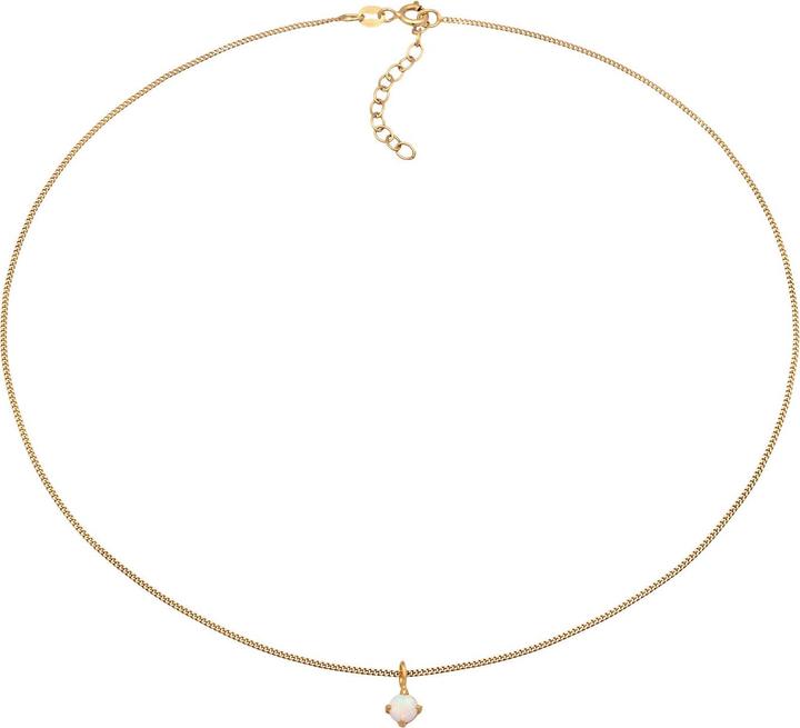 Actual product image Elli Choker (Synthetic Opal, 925 Sterling silver gold-plated, 36 cm)
