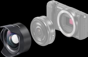 Productafbeelding Sony VCL-ECU2, fisheye lens omvormer (Groothoekconverter, Sony E)