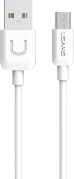 Produktbild Usams Kabel U-Turn microUSB 1m bialywhite 2A MICUSBXD02 US-SJ098 (1 m, USB 2.0)